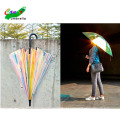 2020 new fashion promotional colourful innovative creative bubble poe material full body pvc iridescent umbrella